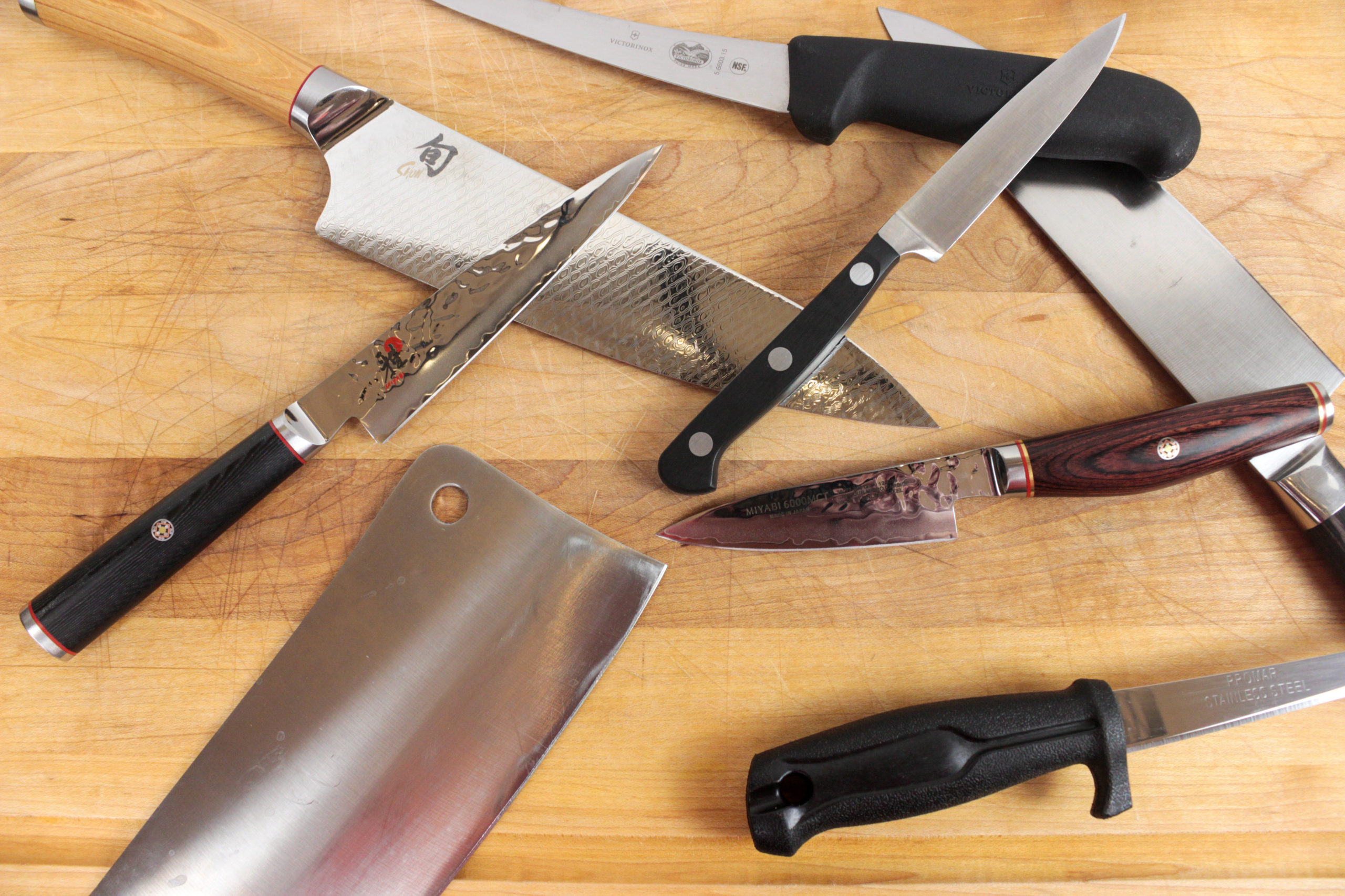 kitchen knives, chefs knife, utility knife, knife,